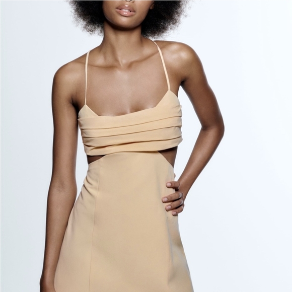 Zara linen cut out mini dress - Picture 15 of 17